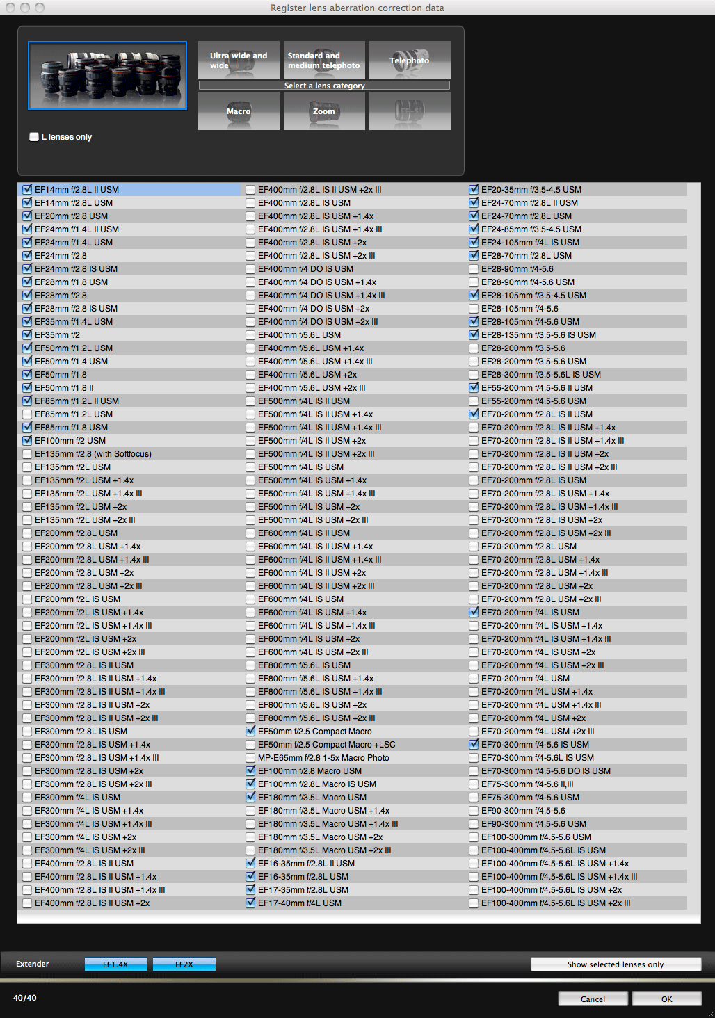canon mark iii settings