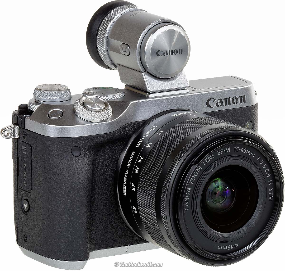 Cámara digital Canon EOS M6 MARK II 15-45/3.5-6.3 EF-M IS STM EVF-DC2 