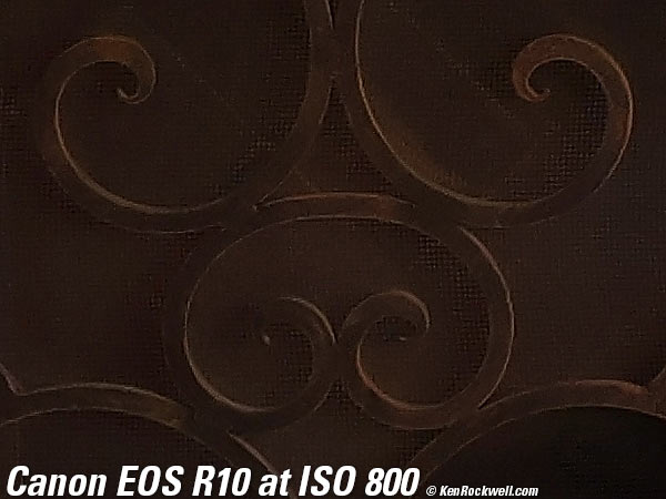 Canon EOS R10 High ISO Performance sample image file