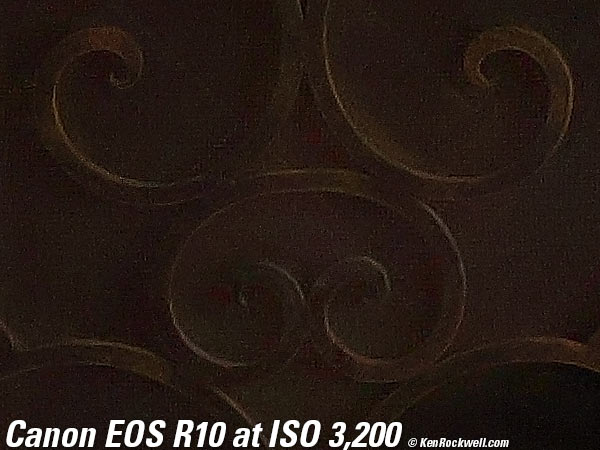 Canon EOS R10 High ISO Performance sample image file