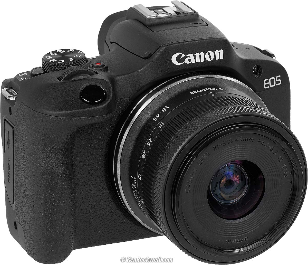 Cámara Canon Mirrorless EOS R100 + Lente RF-S 18-45mm f/4.5-6.3 IS STM –