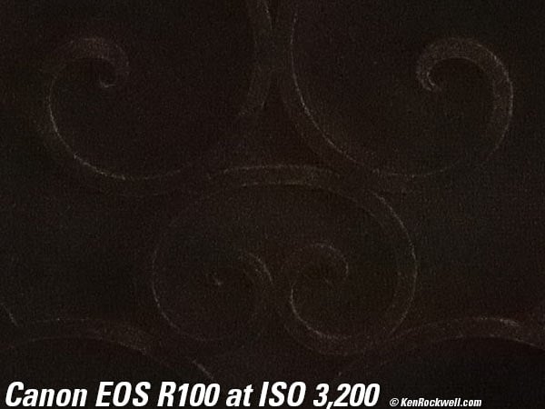 Canon EOS R100 High ISO Sample Image File