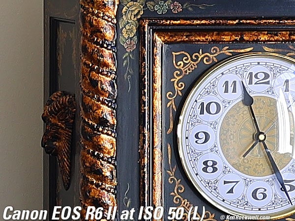 Canon EOS R6 II High ISO Sample Image Files