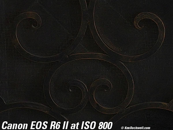 Canon EOS R6 II High ISO Sample Image Files