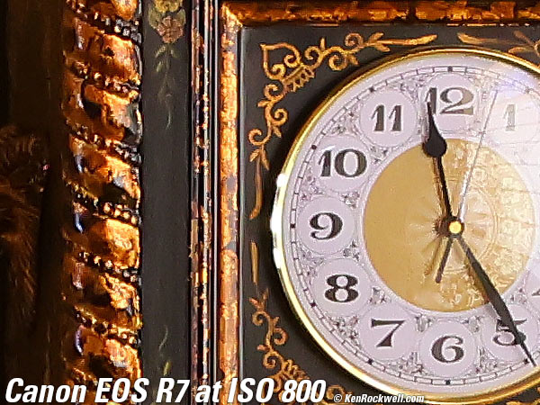 Canon EOS R7 High ISO Performance sample image file