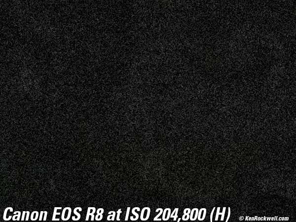 Canon EOS R8 High ISO Sample Image File