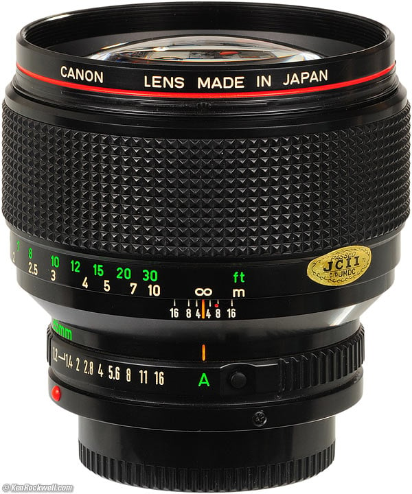 Canon 85mm f/1.2 L FD