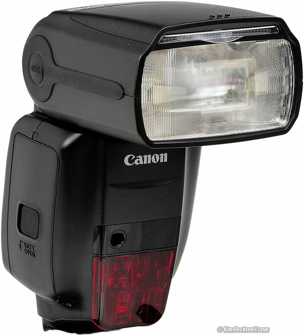 with case Black Canon 600EX-RT Speedlite Flash 