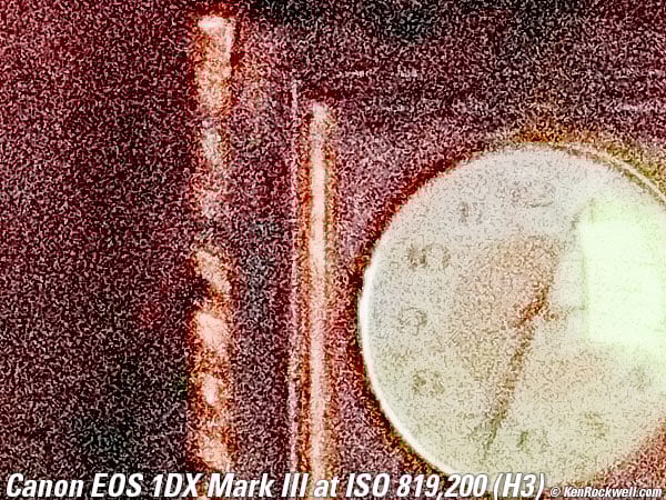 Canon 1DX Mark III High ISO Performance Sample Image File