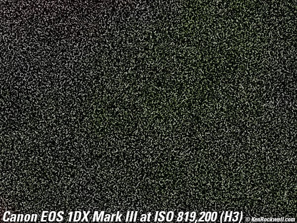 Canon 1DX Mark III High ISO Performance Sample Image File
