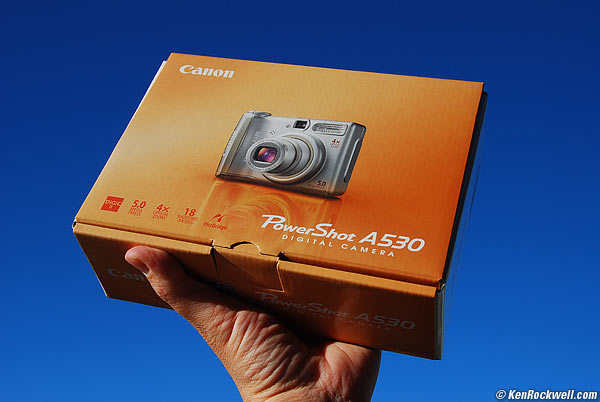 Canon A530 box
