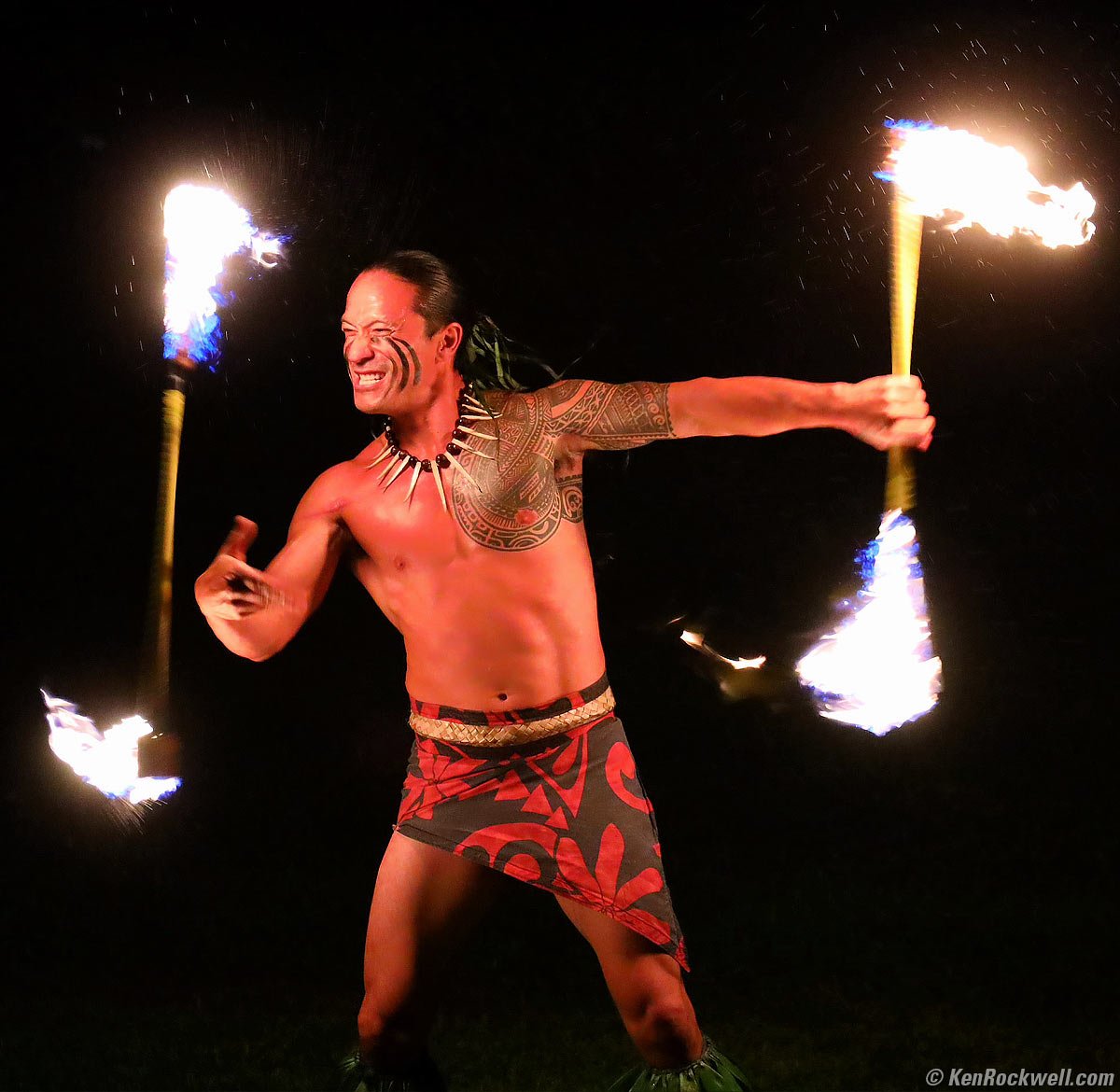 Hawajski tancerz straży pożarnej