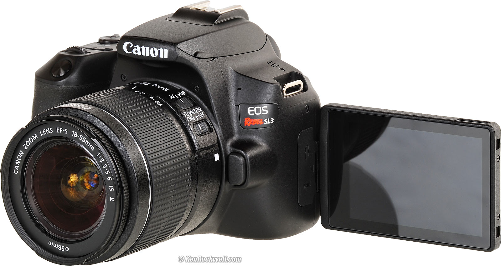 Canon SL3 Flash מובנה
