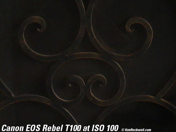 Canon T100 4000D High ISO Sample Image File