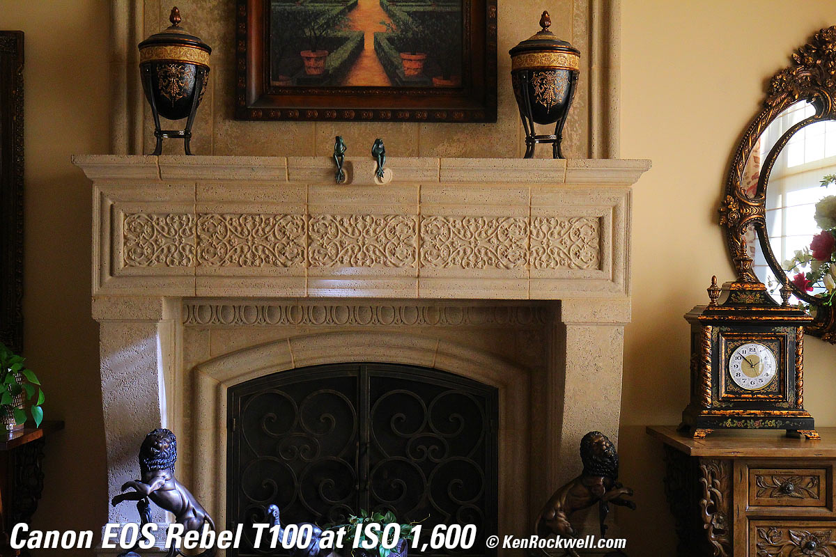 Canon T100 4000D High ISO Sample Image File