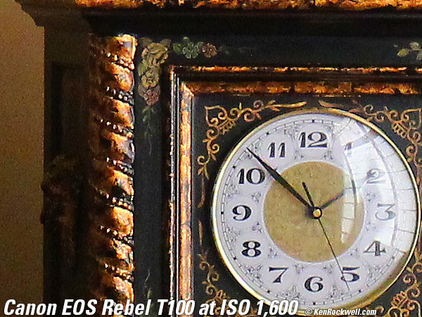 Canon T100 4000D High ISO Sample Image File