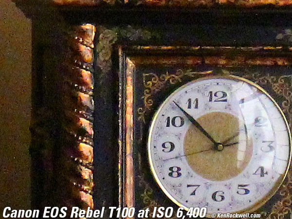 Canon T100 4000D High ISO Sample Image File