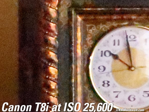 Canon T8i High ISO Performance Sample Image File