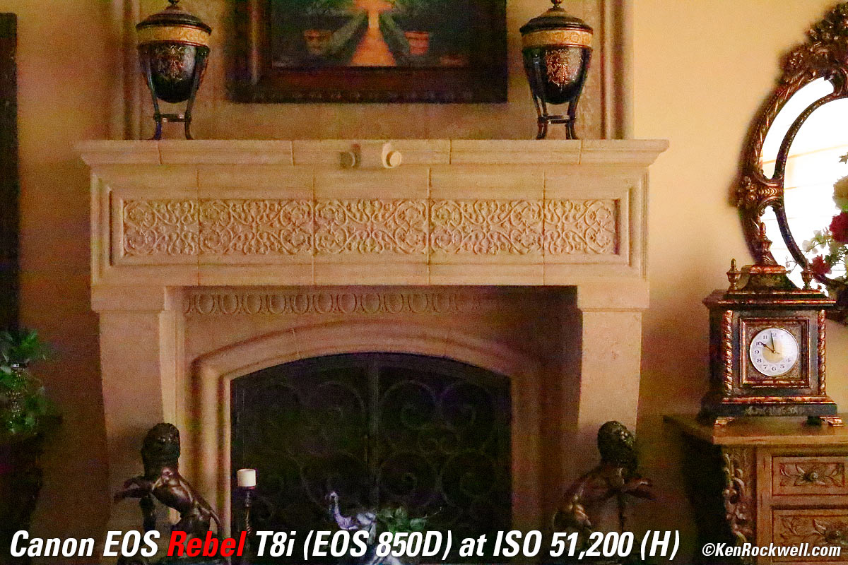 Canon T8i High ISO Performance Sample Image File