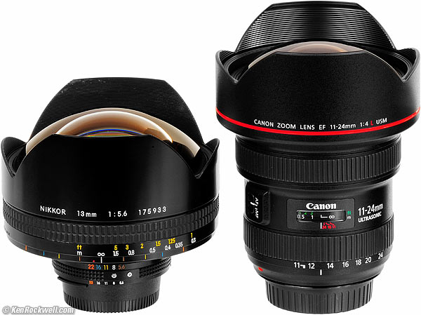 Canon 11-24mm versus Nikon 13mm and Canon 50mm f/1.0 L