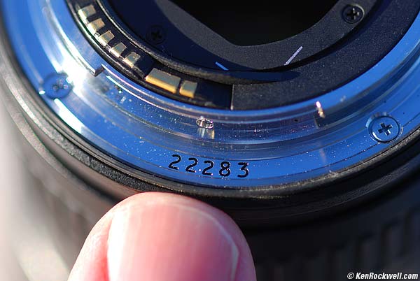 Canon 16-35mm Serial Number