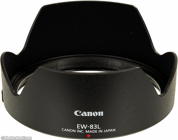 Canon EW-83L Hood. 