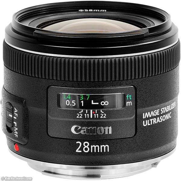 Canon 28mm f/2.8 IS