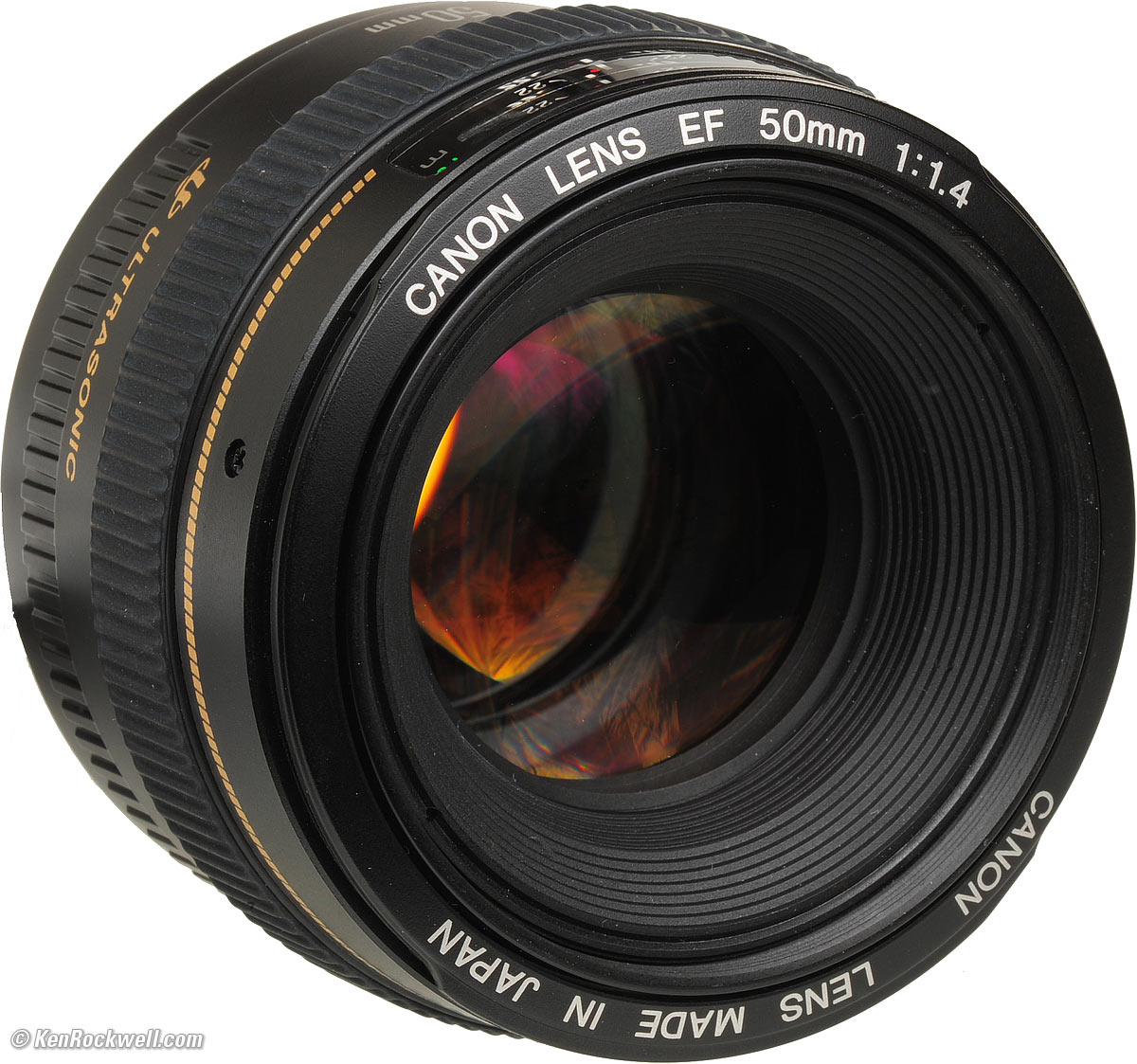 Canon キヤノン EF50mm F1.4 USM（保護フィルター付 ...