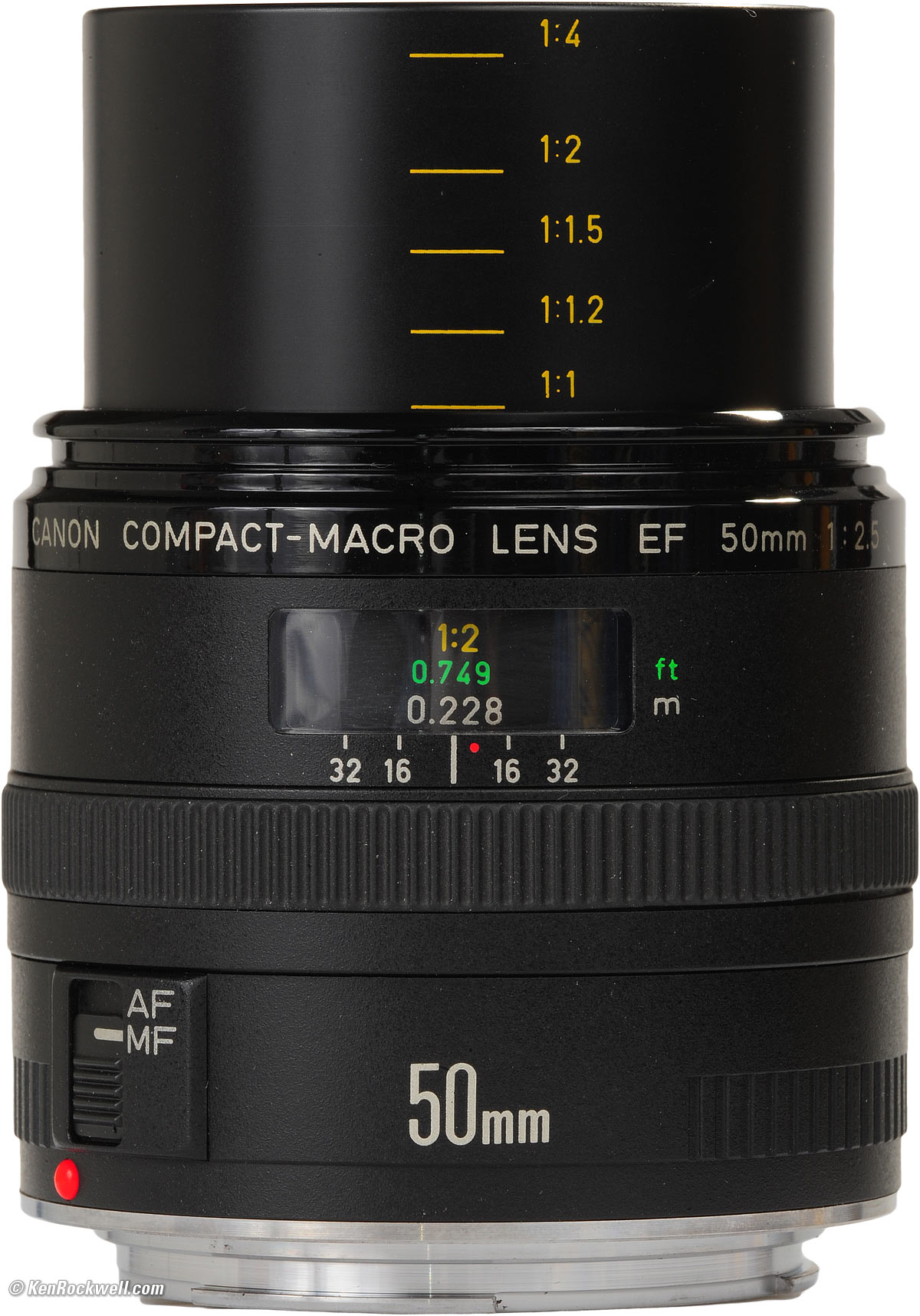 ンプレート ヤフオク! - Canon EF 50mm F2.5 COMPACT MACRO コンパクトマ メーカー