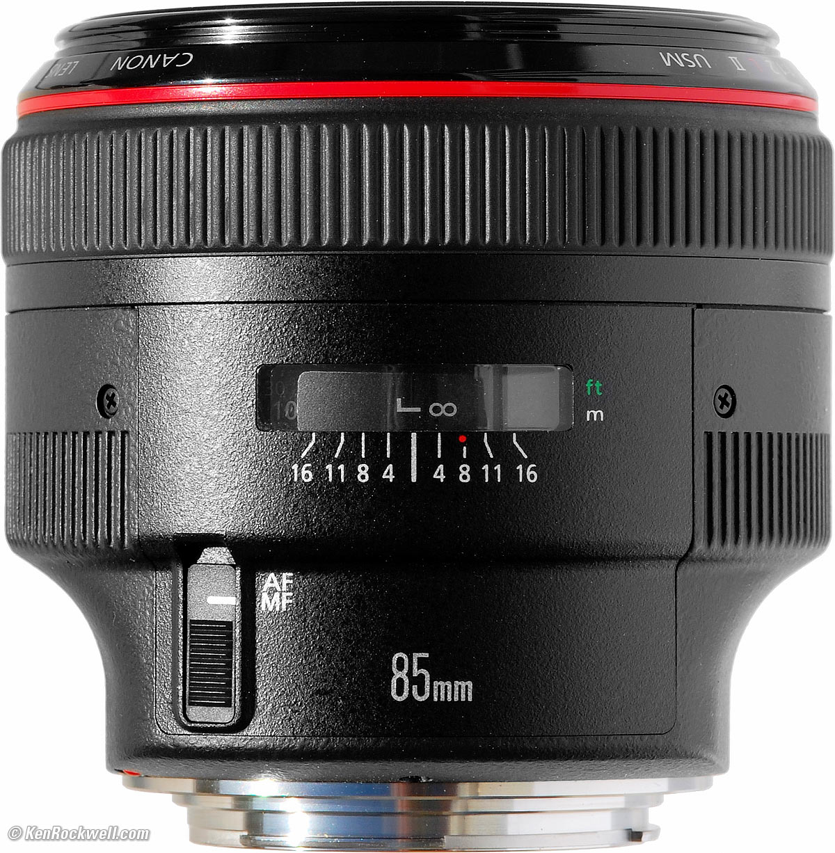 Lens Cap 72mm red for Canon EF 85 mm 1.2 L USM II 