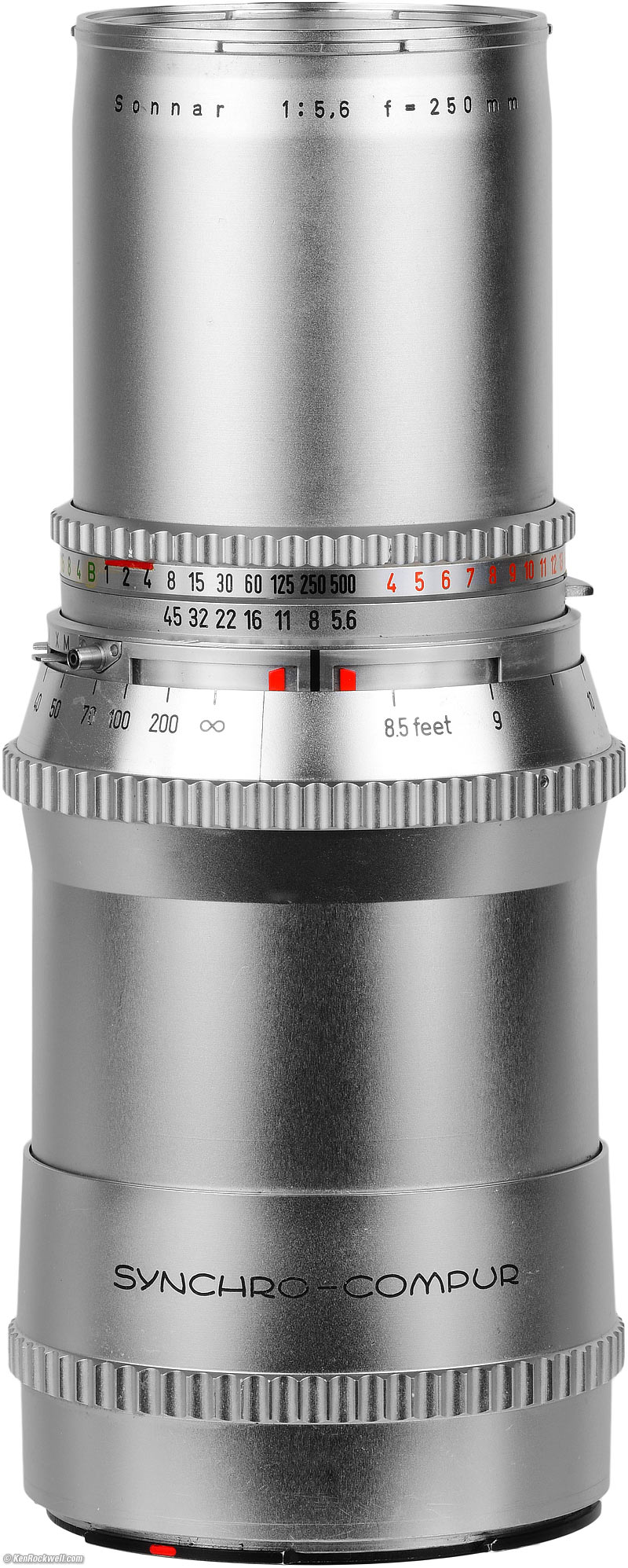 Hasselblad Carl Zeiss Sonnar C 5,6 250 mm für Hasselblad chrom überprüft und gewartet 