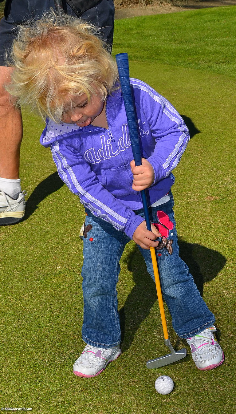 Katie Golfing in Palm Desert