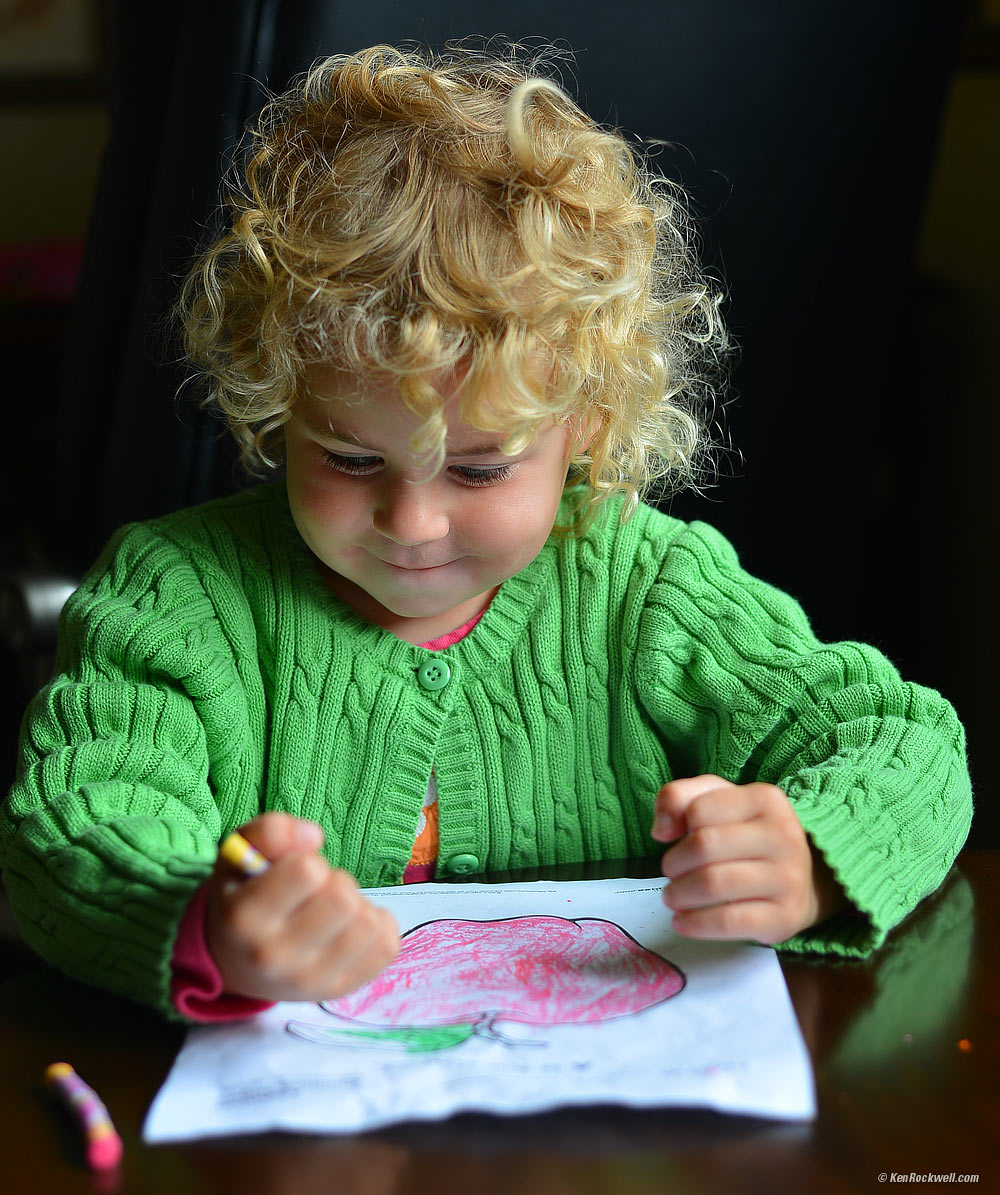 The artist smiles