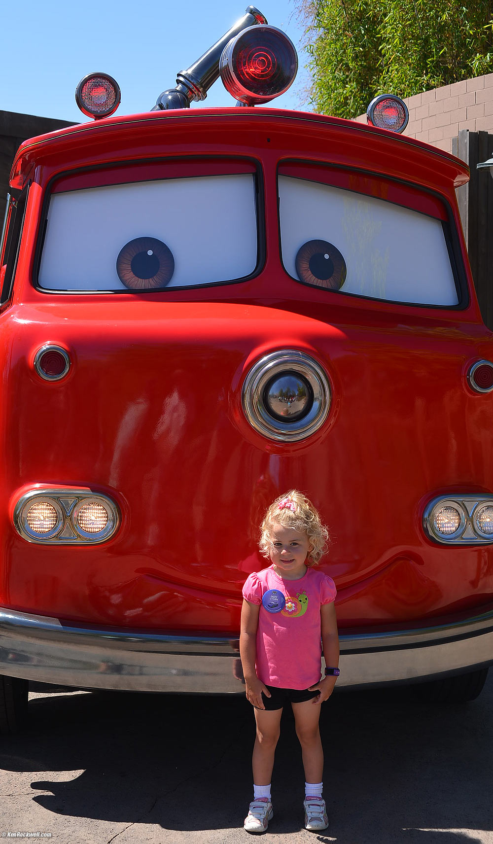 Katie at Cars Land