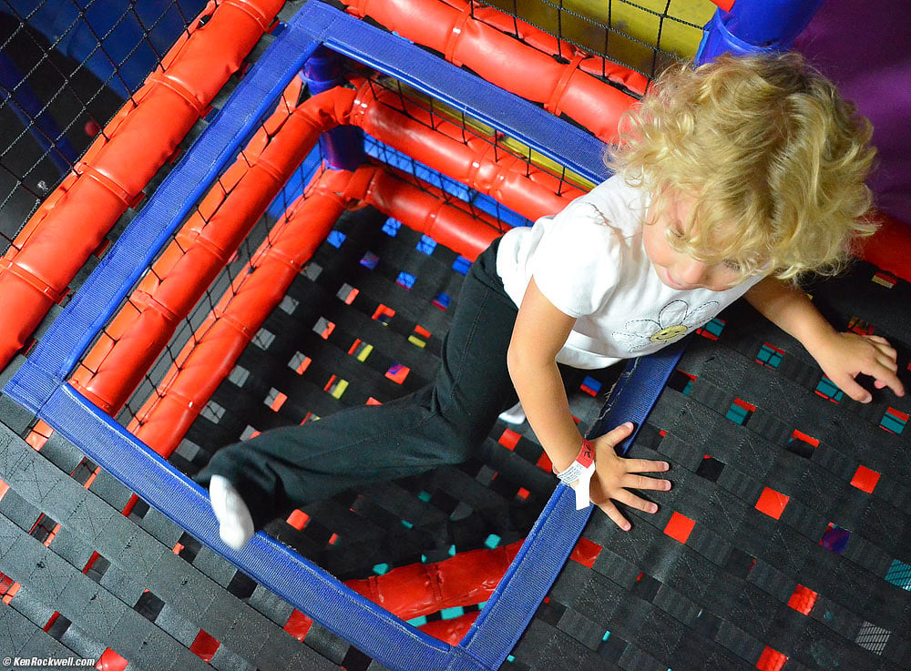 Katie climbing.