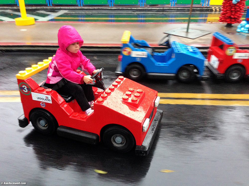 Katie drives the Volvo &mdash; fast &mdash; &nbsp;in the rain