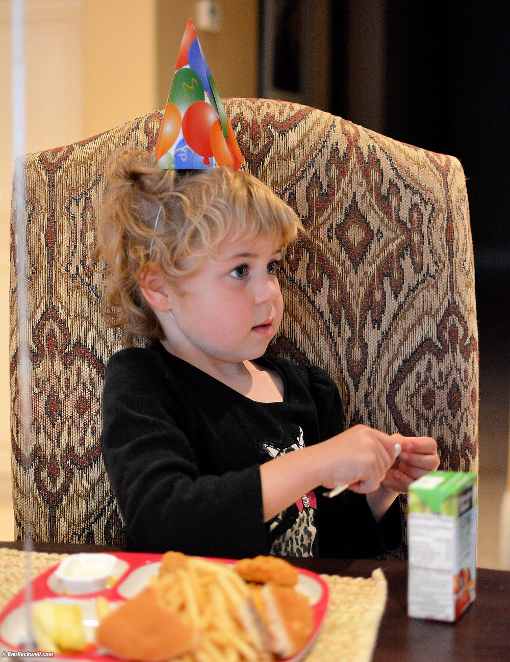 Katie at the table. 