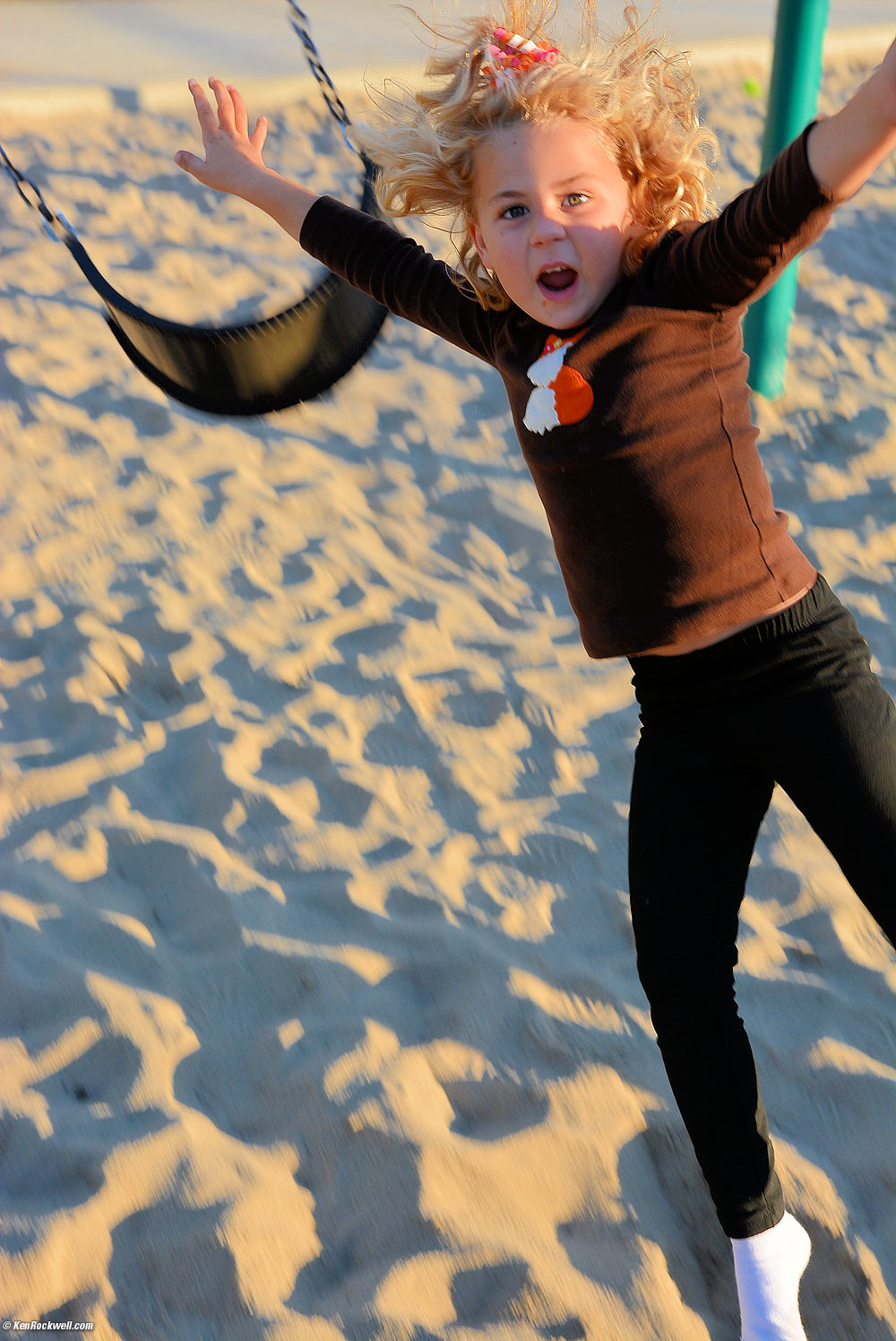 Katie swinging