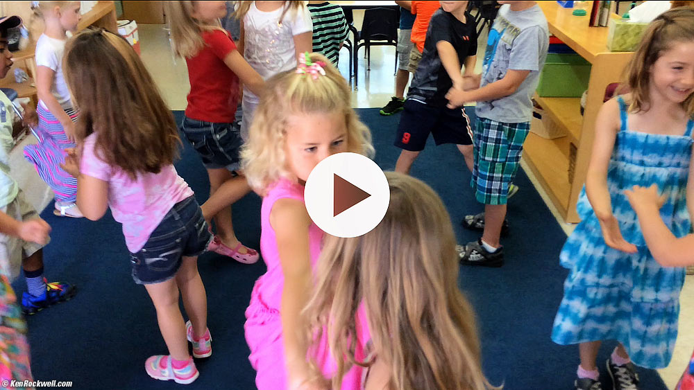 Katie dances in class