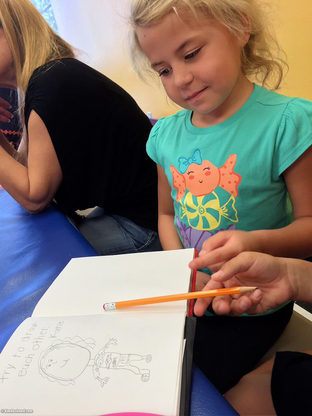 Jack draws Katie