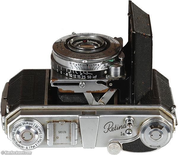 Lot - A Vintage Kodak Retina 1A Camera In Original Leather Case