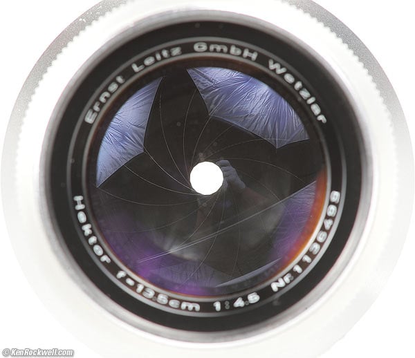Leica 135m f/4.5 diaphragm
