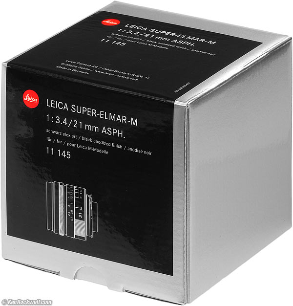 Case and caps, LEICA SUPER-ELMAR-M 21mm f/3.4 ASPH