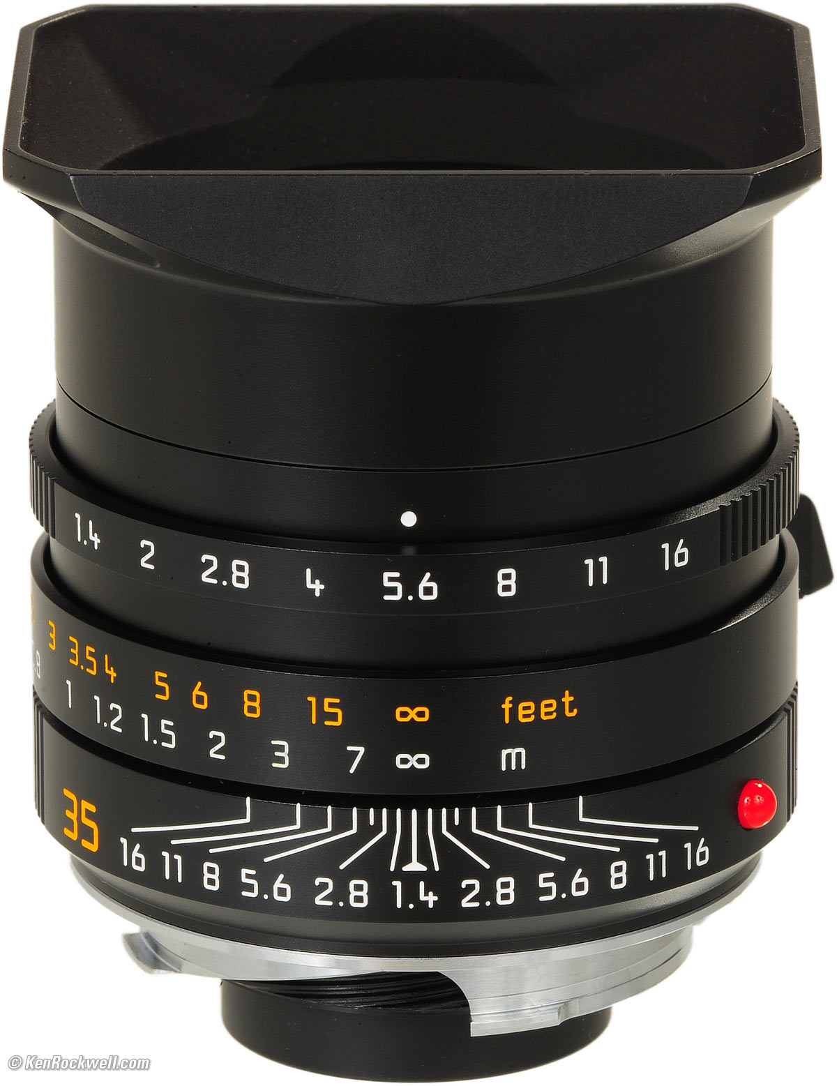Tapa objetivamente anverso 46mm para Leica summilux-m 35mm 1:1 .4 ASPH 