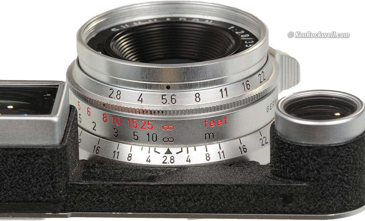 Leica summaron 35 mm f/2.8 aperture ring-Leitz partie 