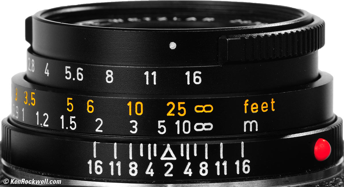 Lens Dof Chart