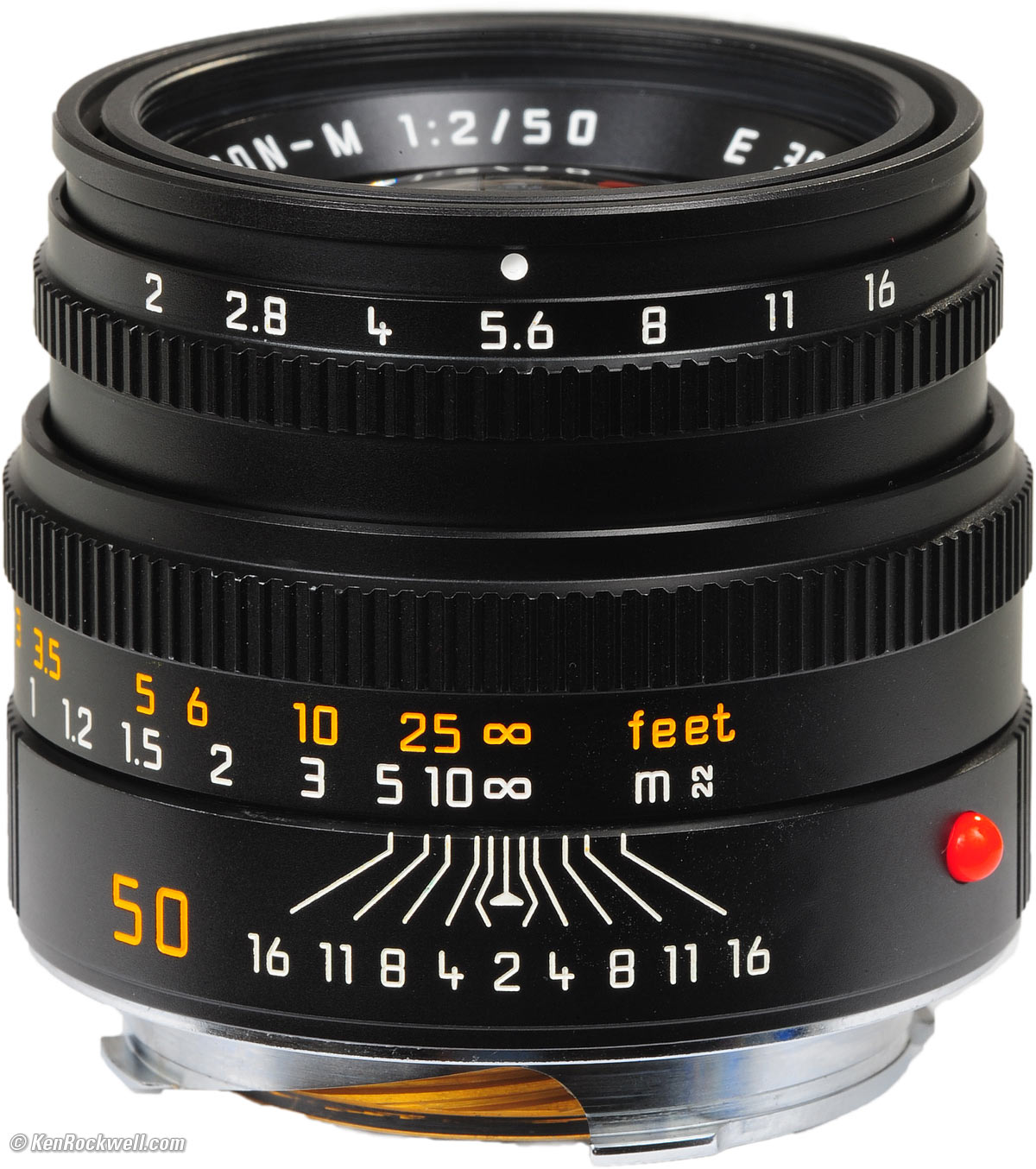 Leica vtroo apertura Anello di regolazione per Summicron 50mm f2 M Lens 