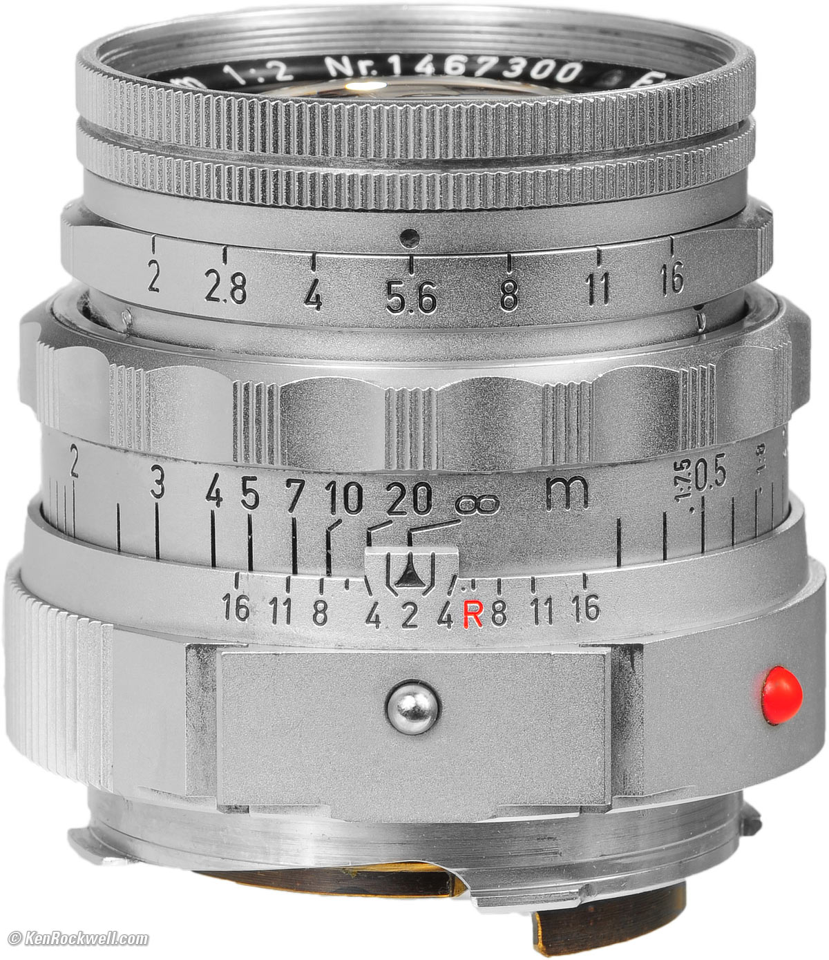 LEICA 50mm f/2 SUMMICRON with Near-Focusing Range (1956-1968)