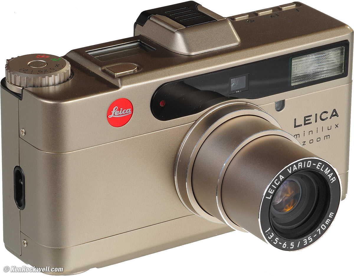 Mint Boîte Leica Leica Minilux Zoom Argent Point Shoot 35mm Caméra à Film Cf D 