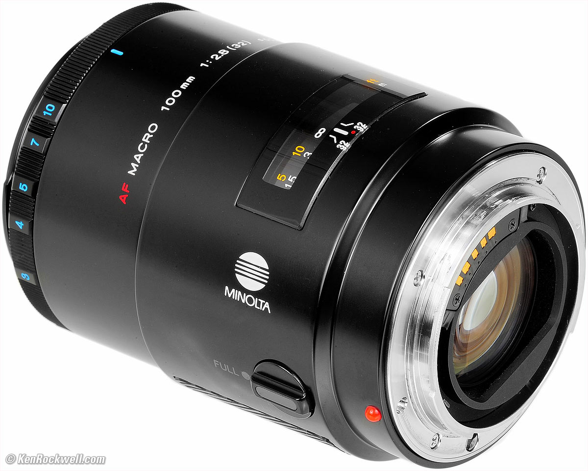 生産完了商品 Minolta AF レンズ 100mm F2.8 Macro (D) - 通販